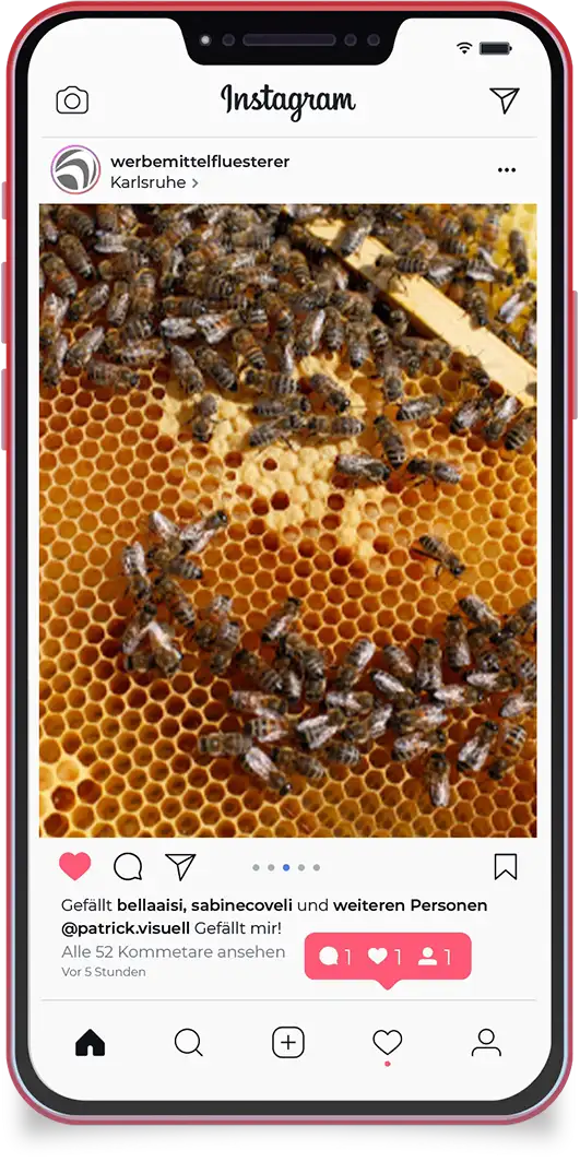 Hauptfleisch Instagramposts Smartphone